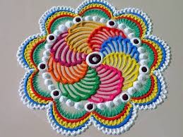 Diwali Special Multicolored Semi Circle Rangoli Design Easy Rangoli Designs By Poonam Borkar Youtube Rangoli Designs Rangoli Colours Rangoli Designs Diwali