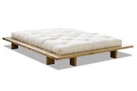 Lit De 2 Places Inside 75 Cadre De Lit Japonais Japan Miel 160 200cm Avec Sommier Furniture Home Futon