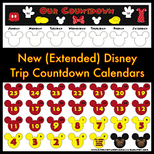 My Disney Life New Extended Countdown Calendar With Room For About 60 Days Perfec Disney Vacation Countdown Disney Countdown Calendar Disney World Countdown