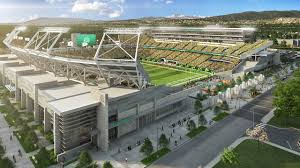 A Topping Off Ceremony At Colorado State Football Stadium