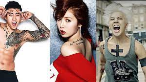 18 Idols With Impressive Tattoos Sbs Popasia