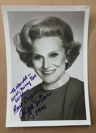Abby Van Buren Abigail Dear Abby Autograph Photo 8x10 Writer Signed