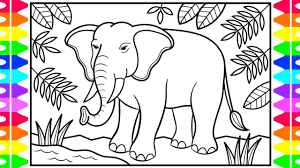 Also look at our large collection of animal coloring pages for. How To Draw An Elephant For Kids Elephant Drawing For Kids Elephant Coloring Page For Kids Youtube
