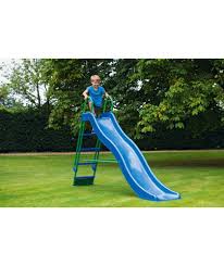 Buy Chad Valley 9ft Kids Wavy Garden Slide Blue Slides Argos Kids Play Equipment Toddler Slide Outdoor Toys