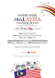 This walk is certainly a beautiful campaign to celebrate unity. Anakanakmalaysia Walk 2017 Events By Star Media Group