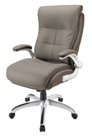 Realspace Ampresso Big And Tall Bonded Leather High Back Chair Taupesilver Office Depot Blue Dining Room Chairs High Back Chairs Big Desk