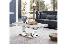 Should always look refreshing, unique and elegant, as that. Vida Living Selene Bone White Marble And Stainless Steel Chrome Coffee Table Furnitureinstore