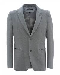 Mens Four Button Blazer Pavement Grey Jacket