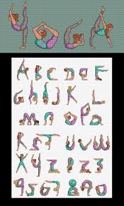This one page sheet that you can print out or just download, has a yoga pose for each letter of the alphabet! Maria Diaz Designs Yoga Alphabet
