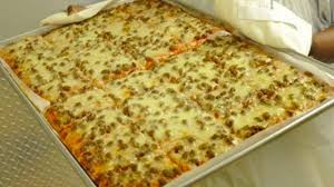 This Old School Cafeteria Pizza Recipe Captures The Essence Of All That Was Good In The School Cafeter School Pizza School Cafeteria Pizza Recipe Pizza Recipes