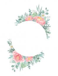 Lovely Peony Floral Frame With Artichoke And Eucalyptus In 2020 Floral Watercolor Watercolour Texture Background Watercolor Peonies