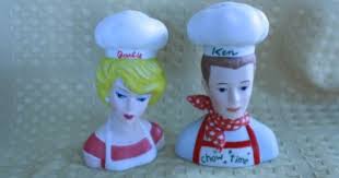 Black And White Checkered Salt And Pepper Shakers Barbie And Ken Chef Salt And Pepper Shakers Vintage Etsy Salt And Pepper Set Salt And Pepper Shaker Barbie And Ken