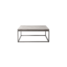Available in your choice of top finish, this coffee table has a chrome. Perspective Square Concrete Coffee Table Lyon Beton