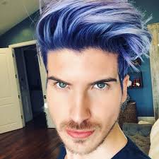 Blue Steel Purple Hair Who S Loving This Metallic Purple Ice I M Obsessed And It Will Fade Into Silver I Men Hair Color Blue Ombre Hair Cool Hair Color