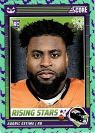 AUDRIC ESTIME 2024 PANINI CLEARLY DONRUSS /75 RATED ROOKIE PINK RC BRONCOS 