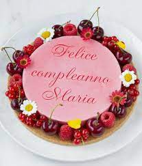 Buon Compleanno Maria Food Desserts Cake
