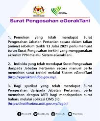 May 08, 2021 · pkp 3.0: Jabatan Pertanian Malaysia Makluman Kepada Pemegang Surat Pengesahan Egeraktani Bagi Melincinkan Pengoperasian Sektor Pertanian Dan Industri Makanan Surat Kebenaran Operasi Pelan Pemulihan Negara Fasa 1 Fasa 2 Dan Kawasan Pkpd Boleh