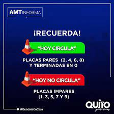 El municipio de quito afirmó que acogerá las medidas dispuestas por el comité de operaciones de emergencia (coe) nacional durante el estado de. Recuerda Que Hoy No Circula Aplica Para Empresa Publica De Aseo Quito ÙÙŠØ³Ø¨ÙˆÙƒ