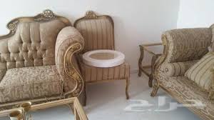 كنب تركي أطراف خشب شبه جديدللبيع