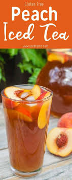 It S So Simple And Easy To Make Peach Iced Tea Recipe Made With Real Peaches And Only Three Ingredients Peach Ice Tea Iced Tea Recipes Peach Tea Recipe