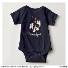 Unicorn Rainbow Stars Fairy Tale Baby Bodysuit Unicorn Baby Outfit Baby Bodysuit Girl Baby Boy Or Girl