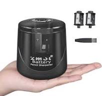 ZMOL Battery Powered Electric Pencil Sharpener,Small Battery Operated  Colored Pencil Sharpeners Portable for Kids,Fast Sharpen, Suitable for ...