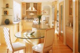 Custom Contemporary Kitchen Cabinets Alder Wood Java Finish Shaker A clean natural maple is seen on the perimeter and stylish amerock stainless steel pulls compliment both cabinet finishes and complete this sleek design. custom contemporary kitchen cabinets