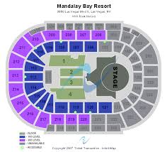 Abundant Mandalay Bay Arena Seating Chart Ufc Mandalay Bay