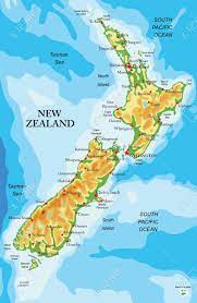 New zealand's climate is complex and varies from warm subtropical in the far north to cool temperate climates in the far south, with severe alpine conditions in the mountainous areas. Highly Detailed Physical Map Of New Zealand In Vector Format With All The Relief Forms And Big Cities Affiliate Map Z Neuseeland Karte Neuseeland Karten