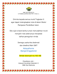Orang islam yang mampu menunaikan ibadah haji di mekah. Nota Pi T5 Smksm Akhlak Flip Ebook Pages 1 20 Anyflip Anyflip