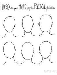 Head Shapes And Hairstyles Worksheet Head Shapes Shape Template Shapes Template