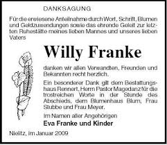 Willy Franke | Nordkurier Anzeigen