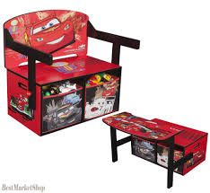 Disney Cars Desk Kids Table Chair Toy Box Storage Chest Bench Bedroom Playroom Kids Table And Chairs Toy Storage Boxes Kid Table