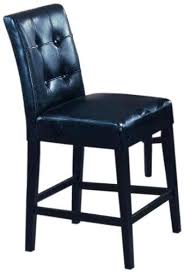 Roundhill 24 Inch Blended Leather Counter Height Bar Stool Chairs With Espresso Finish Solid Wood Legs B Counter Height Bar Stools Bar Stool Chairs Bar Stools