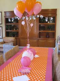 Caleigh S Pink And Orange Lollipop Birthday Party Decorations Party Themes Birthday Party