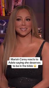 She looked so happy with Adele's praises, talent knows talent #adele  #mariahcarey #funny