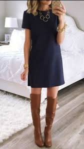 15 Ways To Wear A Navy Dress Outfit And What Accessories To Choose Navy Dress Outfits Style Fashion