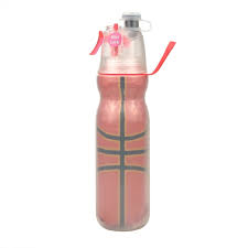 590ml Summer Outdoor Sports Training Spray Cooling Water Cup, Color:  Basketball 3-layers