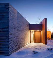 Tips for creating a gorgeous entryway garden. Contemporary Minimalist House In The Woods