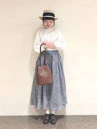 コンドウ アカリ sm2 阪急三番街店 samansa mos2のスカートを使ったコーディネート wear ファッションアイデア ファッション ファッション レディース