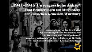 Zwei stunden trennten mich, um ein potenzielles opfer dieser. Zum Internationalen Tag Des Gedenkens An Die Opfer Des Nationalsozialismus Lesung Livestream Gesellschaft Fur Christlich Judische Zusammenarbeit In Wurzburg Und Unterfranken E V