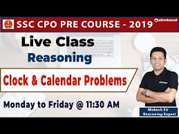Class 8 Clocks And Calendars Tips And Tricks For Clocks And Calendars Ssc Cpo 2019 Youtube