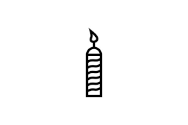 Christmas Candle Line Art Vector Icon Graphic By Riduwan Molla Creative Fabrica
