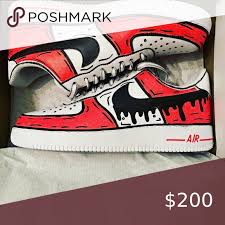 Custom Cartoon X Drip Air Force Ones Air Force Ones Air Force Custom Cartoons