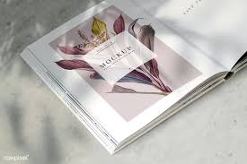 Floral Magazine Mockup With Blank Space Free Image By Rawpixel Com Ake Magazine Mockup Business Card Mock Up Name Card Design