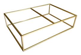 The contemporary square ottoman can be used as a coffee table in the living room. Custom Metal Ottoman Coffee Table Base Bonnie By Urban Ironcraft Custommade Com