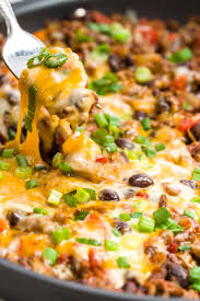 Make Dinner Time A Little Messier With This Cheesy Taco Skillet Recipe Beef Dinner Ground Beef Dishes Ground Beef Recipes Easy