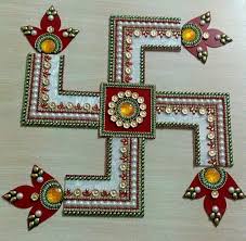 Acrylic Marble Swastik Rangoli Ganesh Wedding Return Gift Diwali Decoration Mandala Kolam Traditiona Acrylic Rangoli Diwali Decorations Diwali Craft