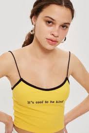 Cool To Be Kind' Camisole Top worn by Monica (Alice Lee) in Take Two  (S01E07)