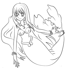 These spring coloring pages are sure to get the kids in the mood for warmer weather. Rina Toin In Mermaid Melody Coloring Sheet Mermaid Melody Cute Mermaid Mermaid